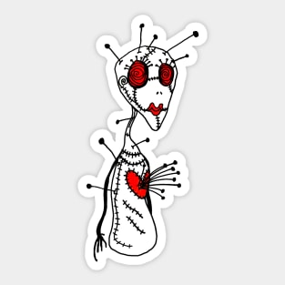 Voodoo Love Doll Sticker